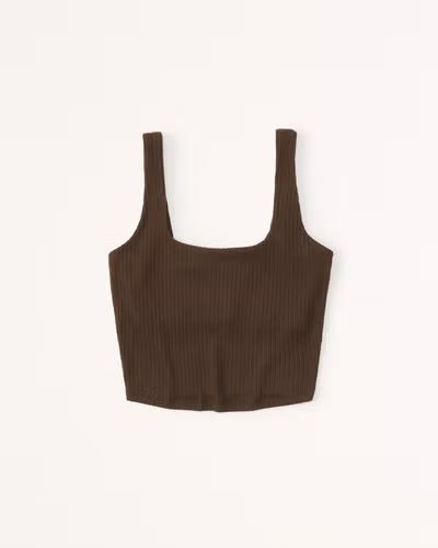 Women's Cozy Rib Squareneck Sleep Tank | Women's Intimates & Sleepwear | Abercrombie.com | Abercrombie & Fitch (US)