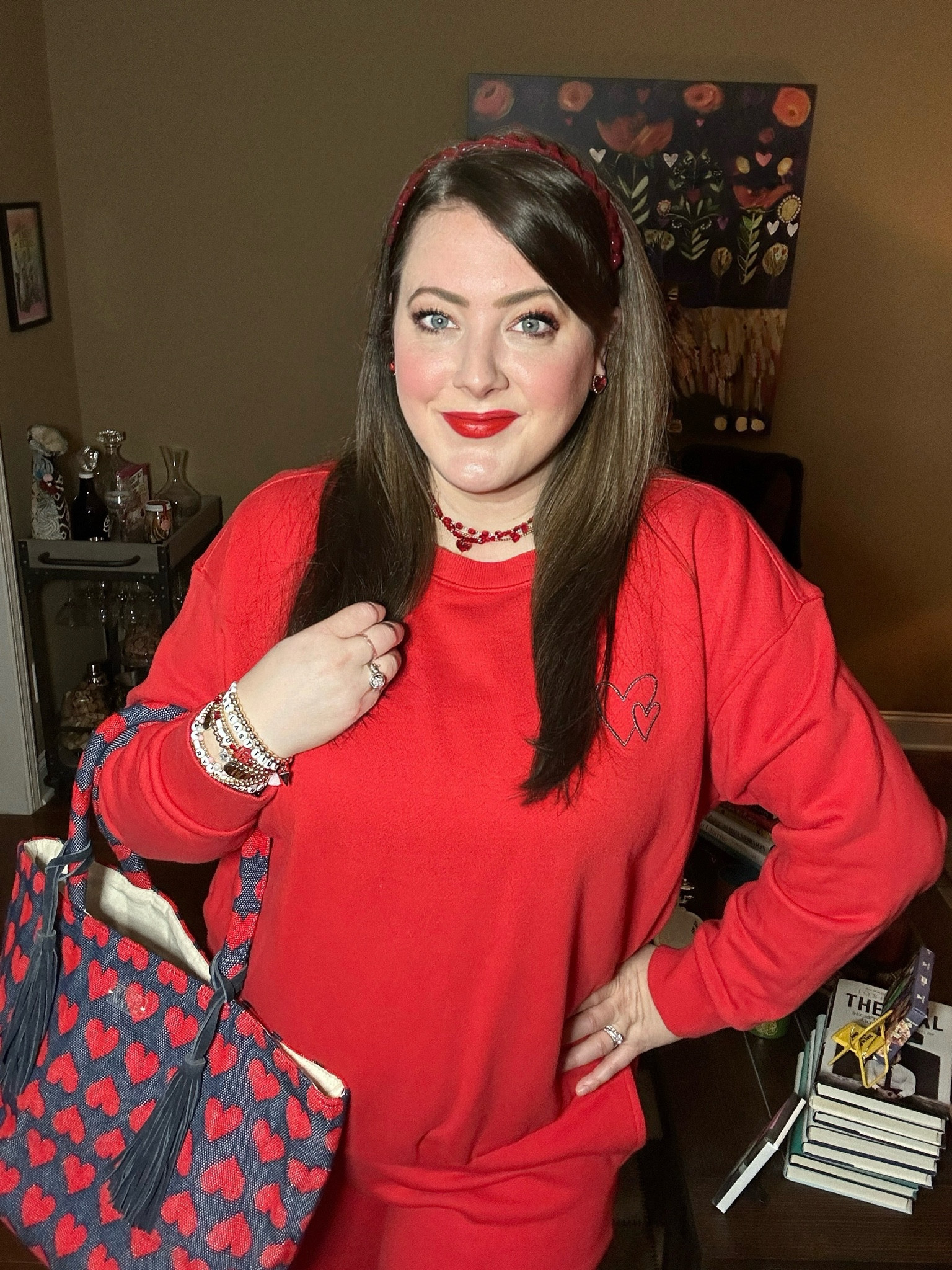 Wearing red both for Valentines and Heart Awareness Month. It’s never too soon to start monitoring and making sure you’re healthy! #valentines #heartawarenessmonth #valentinesstyle 

#LTKSeasonal #LTKstyletip #LTKMostLoved