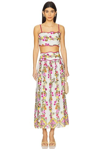 SAYLOR Tashi Midi Dress in Multi from Revolve.com | Revolve Clothing (Global)
