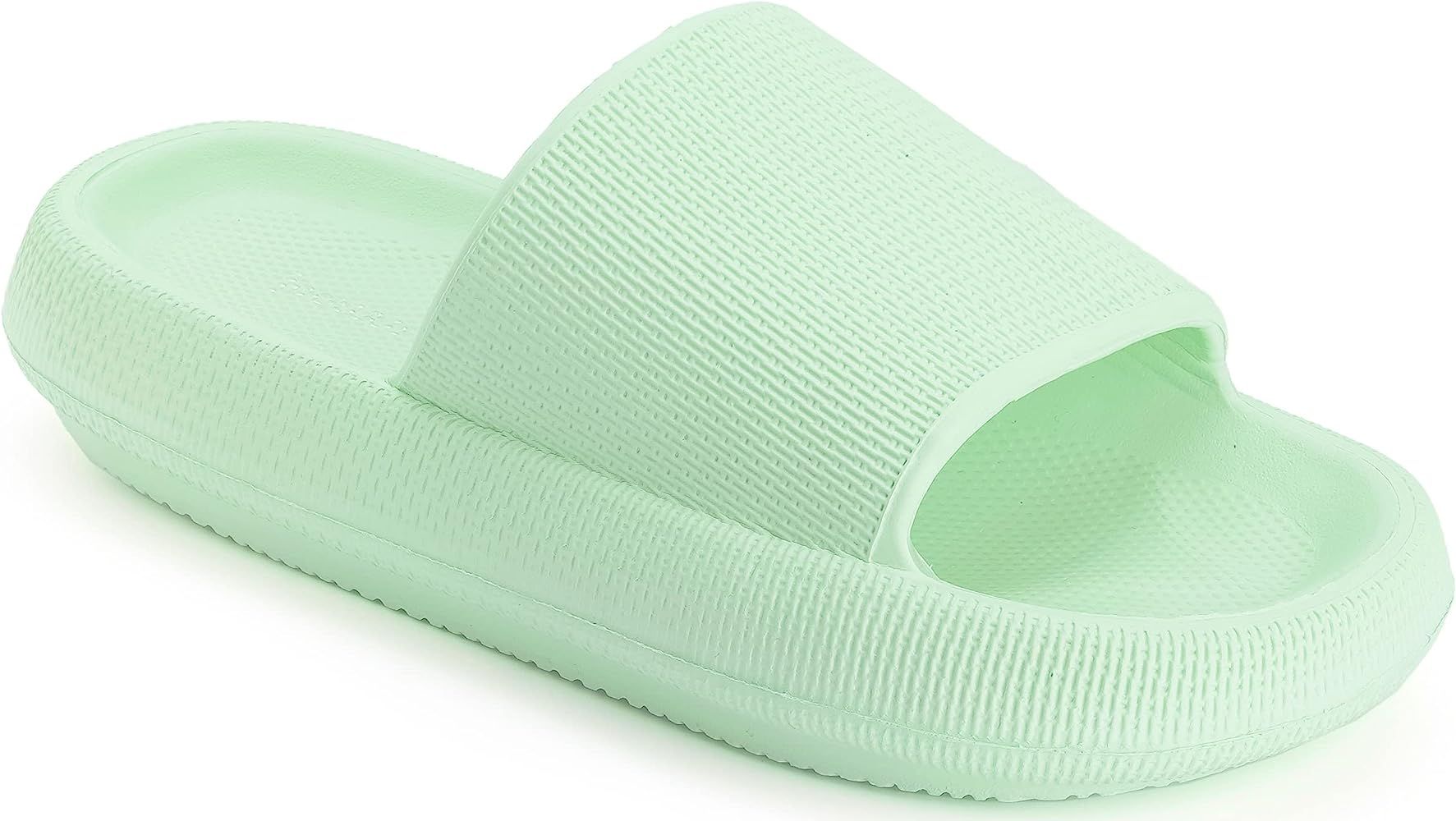 Joomra Pillow Slippers for Women and Men Non Slip Quick Drying Shower Slides Bathroom Sandals | Ultr | Amazon (US)