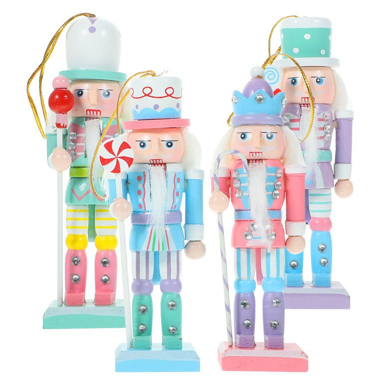 4pcs Christmas Nutcracker Decoration Nutcracker Ornament Xmas Traditional Decorations | Walmart (US)
