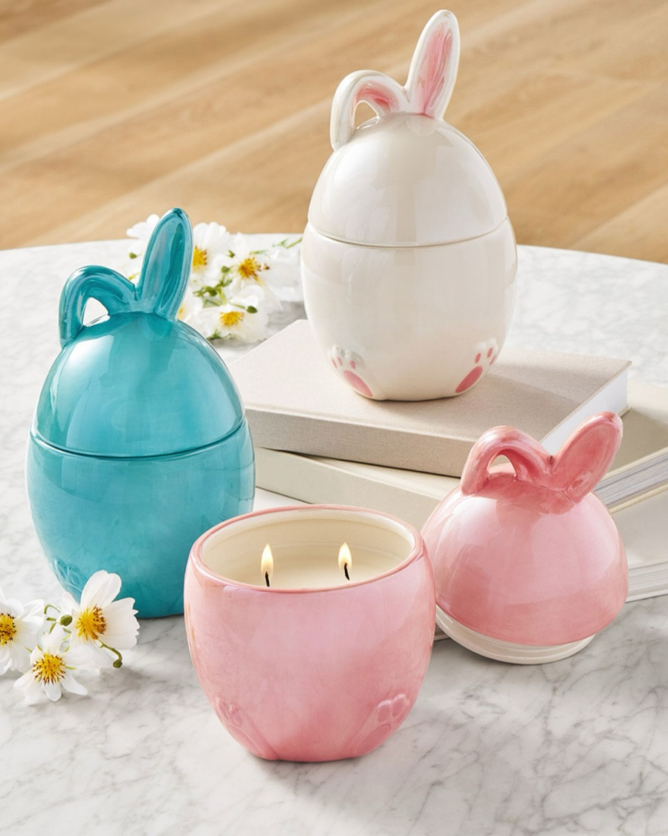 Bring a touch of warmth and whimsy to your home with these 2-Wick Bunny Candles! The adorable 20 oz. candle is beautifully designed to add a cozy glow while filling your space with delightful fragrances. Adorned with floppy ears and painted bunny feet, these candles are perfect for Easter, springtime, or year-round charm!

✨ Available in Three Irresistible Scents:
🍦 Vanilla Bliss – A creamy, comforting classic.
🌈 Candied Rainbow – Sweet and playful with a sugary twist.
🍓 Sweet Berry – A burst of fruity freshness.

🕯️ Why You’ll Love It:
🐇 Charming Bunny Design – A cute and festive décor piece.
🔥 2-Wick Glow – Provides an even, long-lasting burn.
🎁 Perfect for Gifting – A thoughtful treat for candle lovers and Easter baskets.
🏡 Adds Cozy Ambiance – Brings warmth and fragrance to any room.

#LTKSeasonal #LTKHome #LTKFindsUnder50