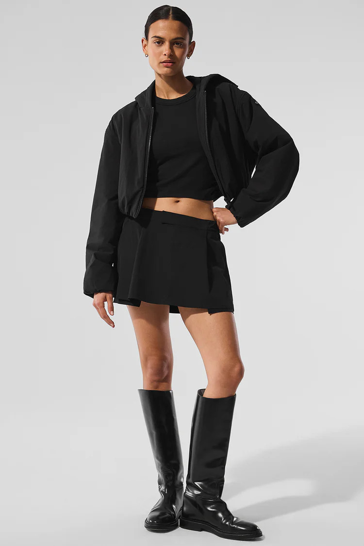 Cropped Mountain Peak Full-Zip Hoodie | Alo Yoga