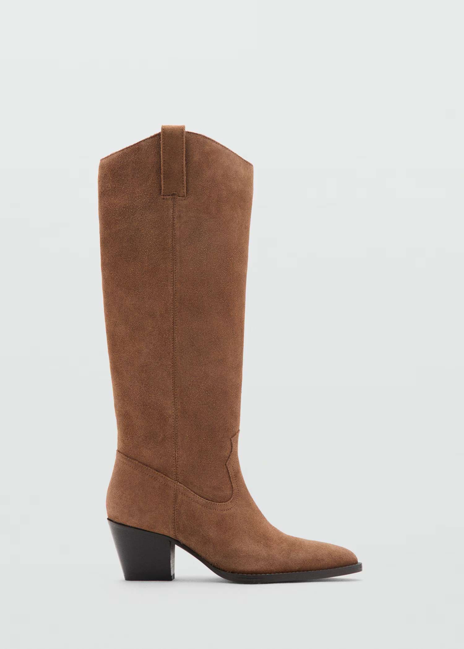 Heeled leather boots | Mango (US/MX/AU)