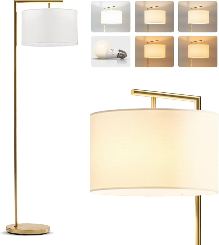 Brightech Montage Modern Floor Lamp - LED Standing Lamp with Adjustable Color Changing Bulbs for ... | Amazon (US)