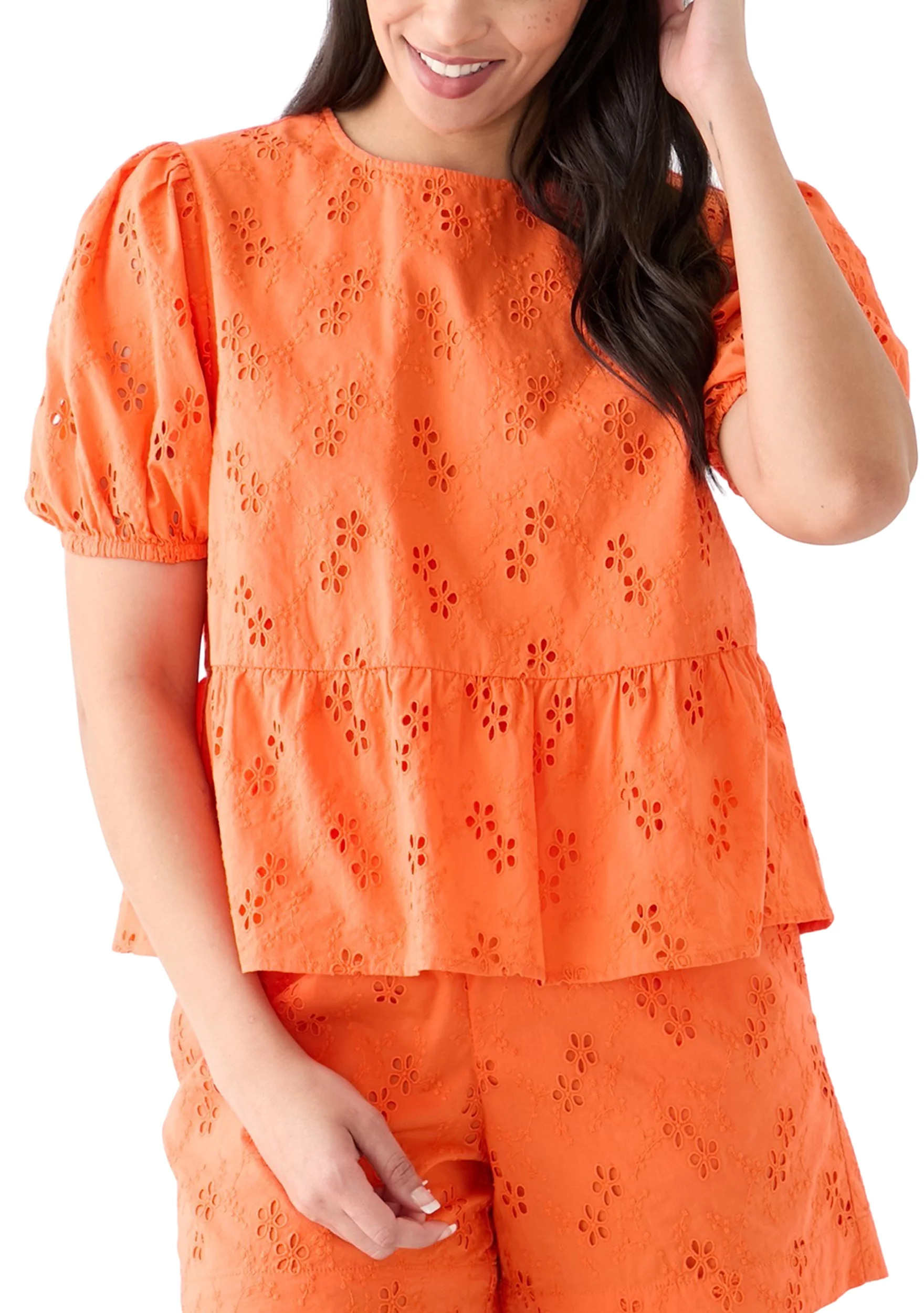 Women's Short Sleeve Bow Back Top | Belk