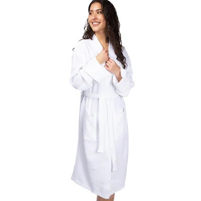 Cariloha Waffle Knit Bath Robe | White | Unisex, Small/Medium | | Wayfair North America