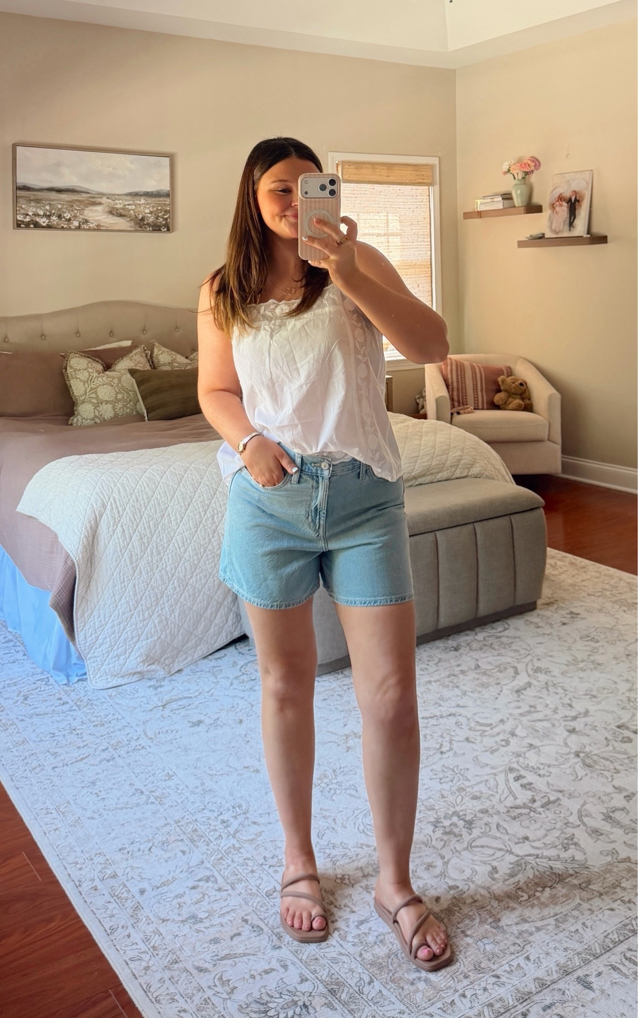summer outfit! 

large in top, 6 in shorts