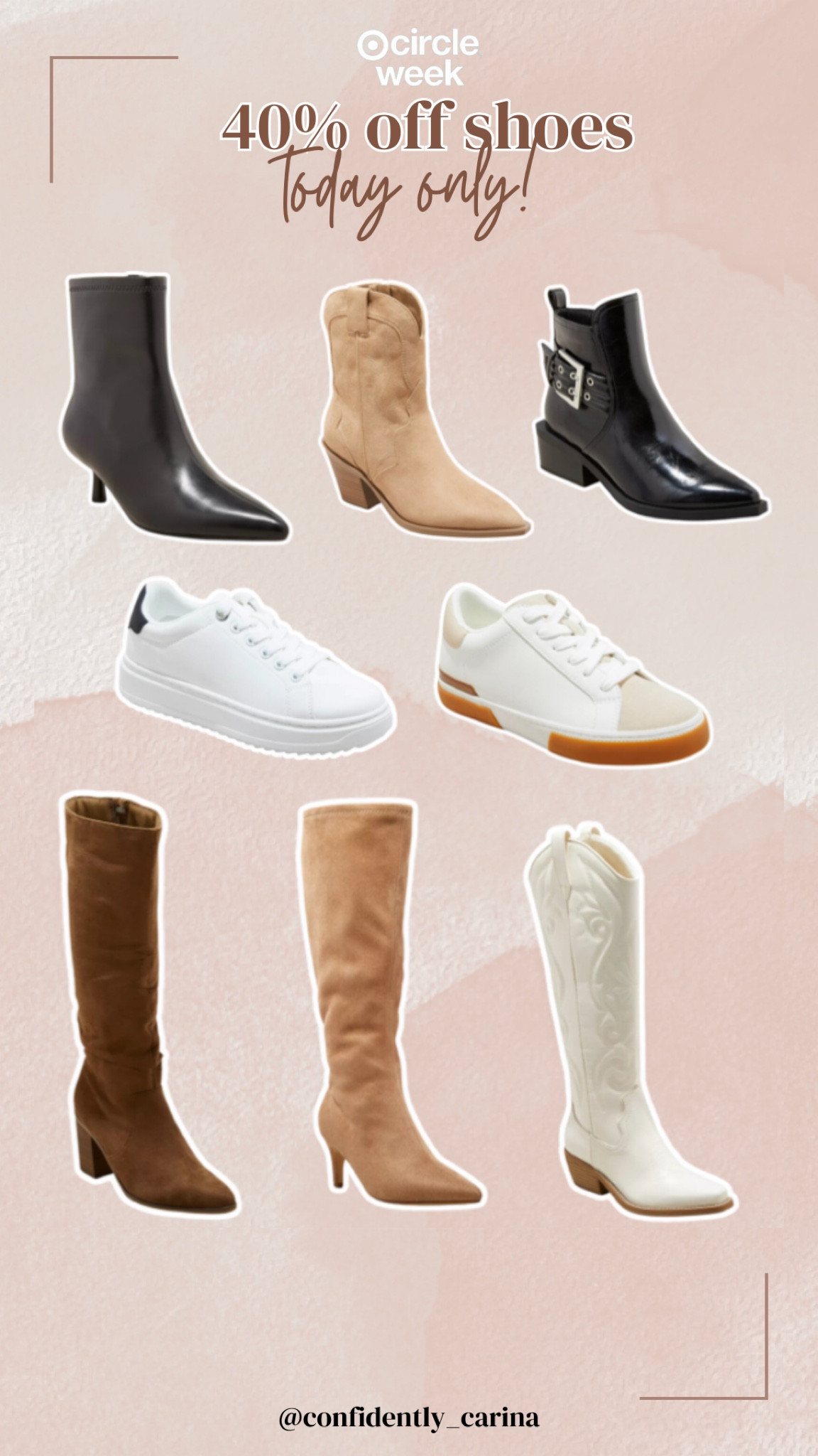 40% off shoes today for Target Circle Week - this is a crazy deal!! 

#LTKFindsUnder50 #LTKShoeCrush #LTKSaleAlert