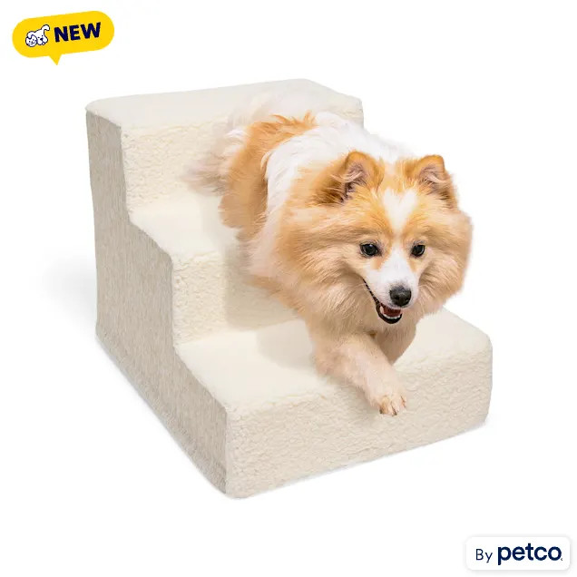 EveryYay Foam Pet Steps for Pets up to 25 lbs., 15" H, Tan, Small | Petco