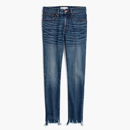 9" High-Rise Skinny Crop Jeans: Destructed-Hem Edition | Madewell