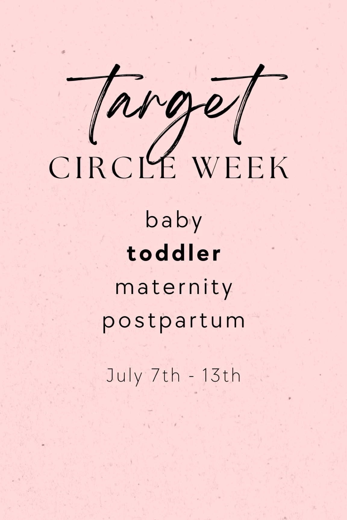 Target Circle Week! 🎯 #targetcircle #targetcircleweek

#LTKBaby #LTKKids #LTKBump