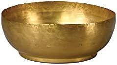Serene Spaces Living Antique Brass Decorative Bowl, Use as Metal Fruit Bowl, for Floating Candles... | Amazon (US)