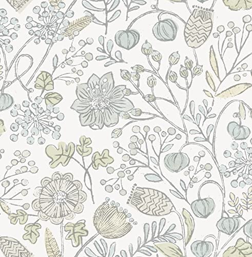 NuWallpaper Blue and Green Southern Trail Peel & Stick Wallpaper | Amazon (US)