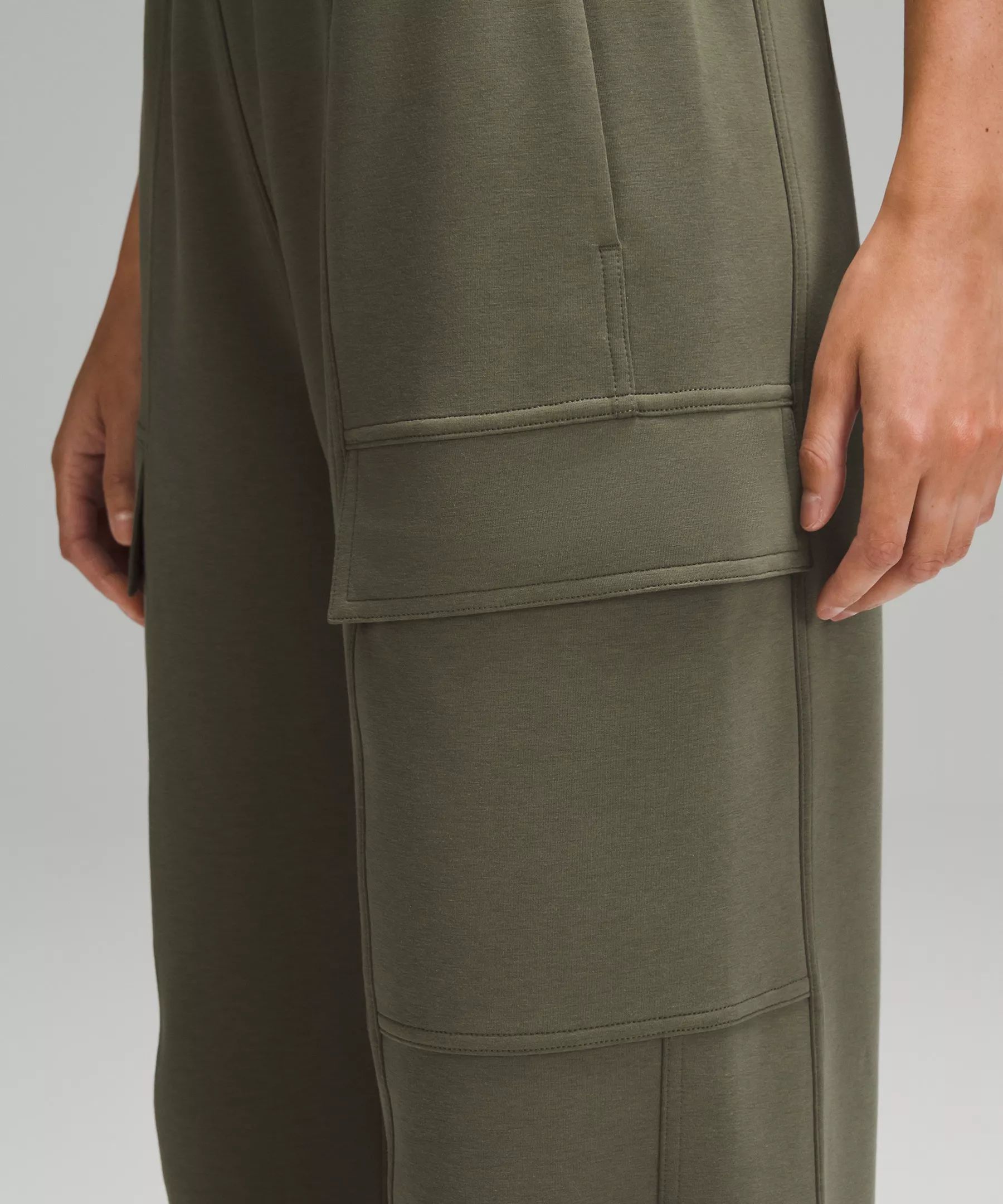 Cotton-Blend Double-Knit Mid-Rise Cargo Pant | Women's Pants | lululemon | Lululemon (US)