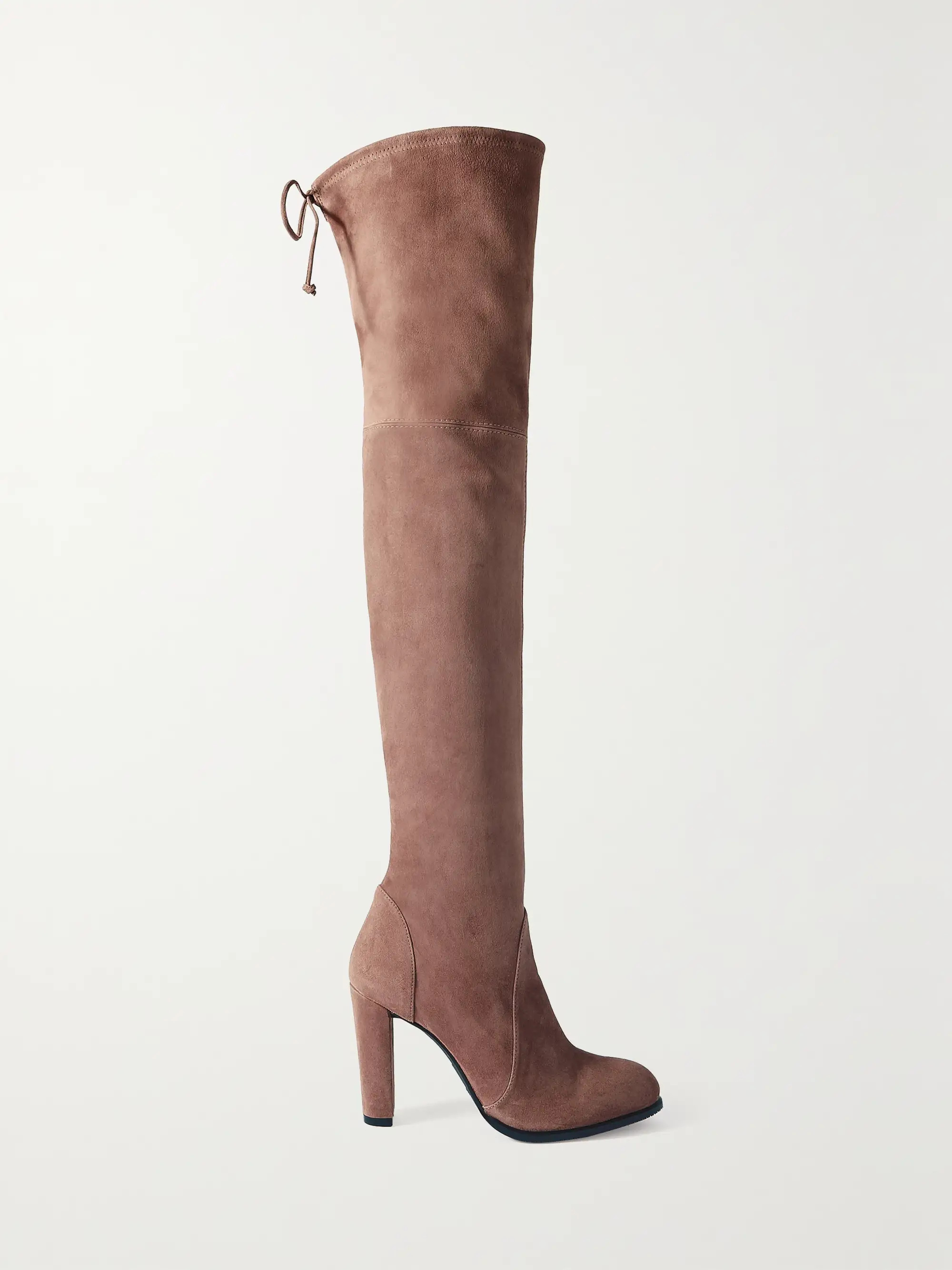 Taupe Highland stretch-suede over-the-knee boots | STUART WEITZMAN | NET-A-PORTER | NET-A-PORTER (US)