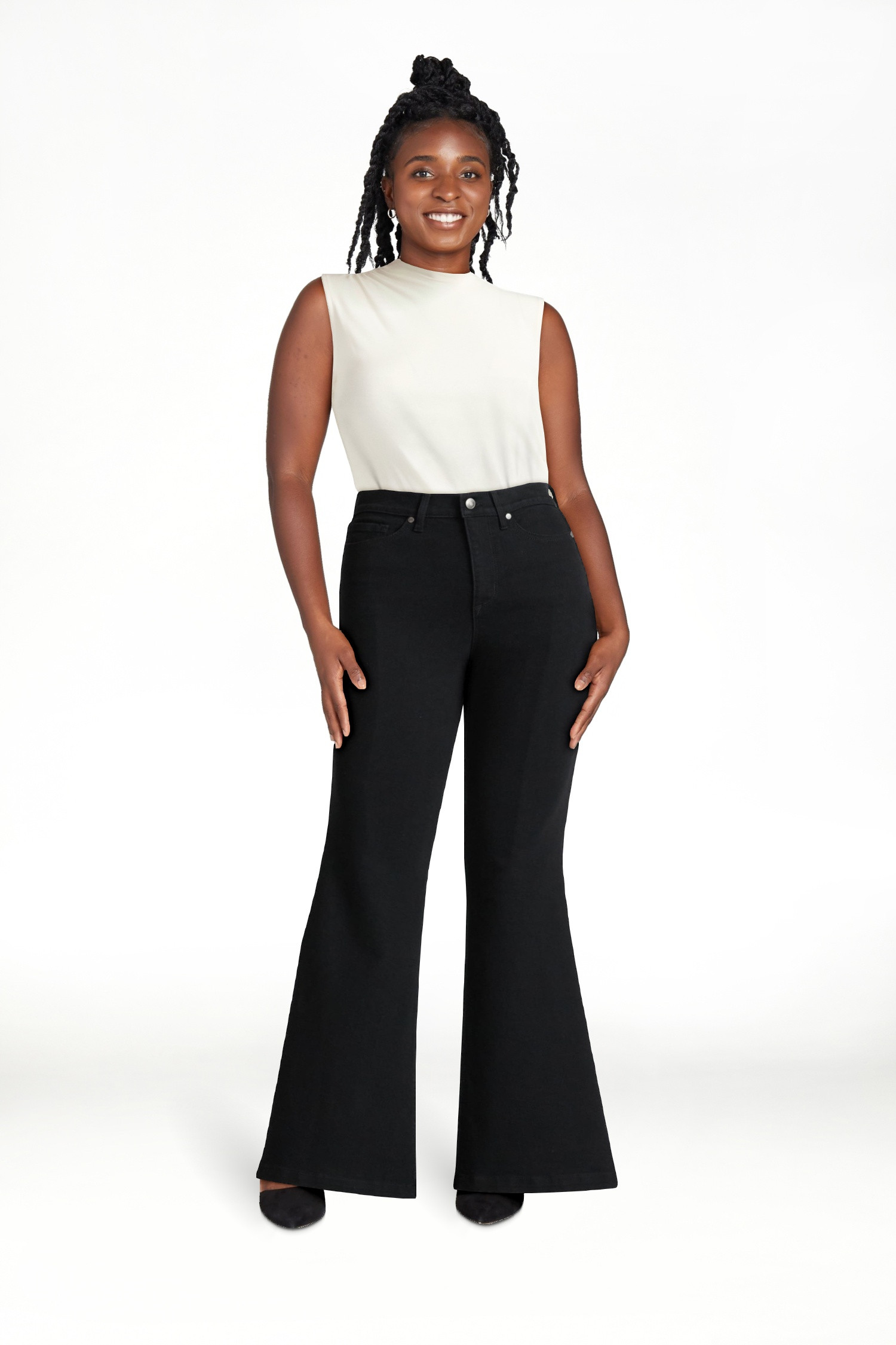 Sofia by Sofia Vergara Women's and Women's Plus Melisa Flare High Rise Jeans, 30.5", 32.5" and 34... | Walmart (US)