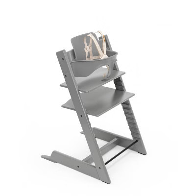 Stokke Tripp Trapp Standard High Chair 2 with Adjustable Baby Set - Gray | Target