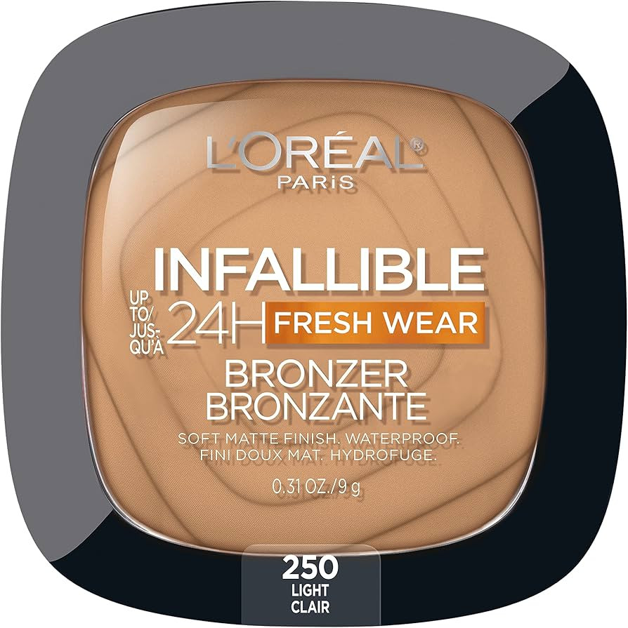 L'Oreal Paris Infallible Up to 24H Fresh Wear Soft Matte Longwear Bronzer. Waterproof, heatproof,... | Amazon (US)
