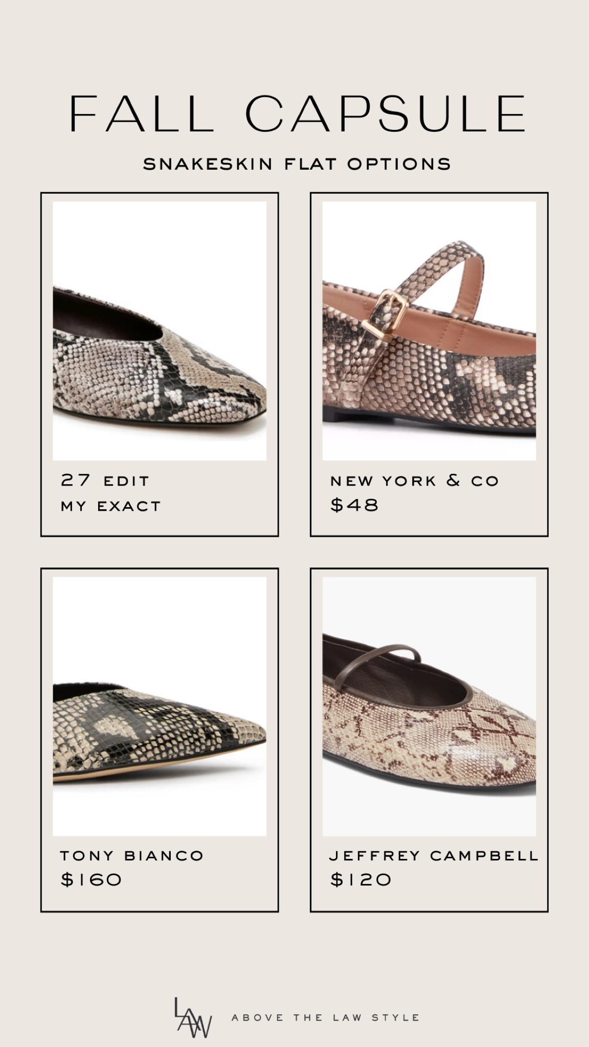 Snakeskin Flats

#LTKFindsUnder100 #LTKShoeCrush #LTKSaleAlert