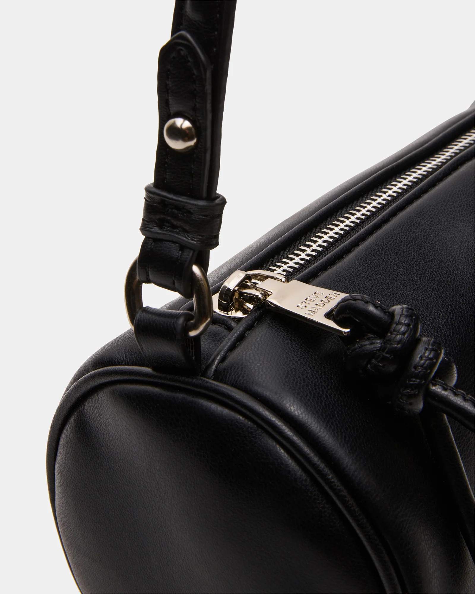 PRIYA Bag Black Mini Barrel Shoulder Handbag | Steve Madden (US)