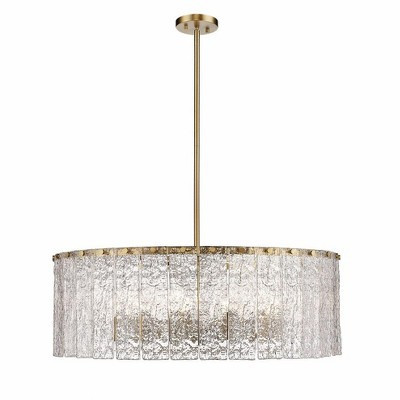 Z-Lite Glacier 12 - Light Chandelier in Modern Gold | Target