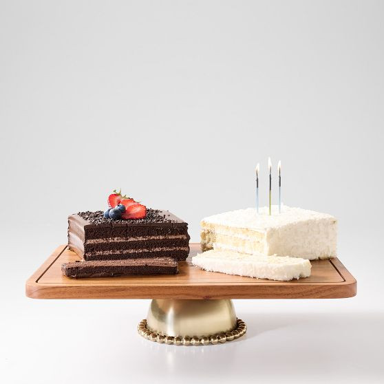 Beaded Brass and Wood 2-in-1 Charcuterie Board | Mark and Graham