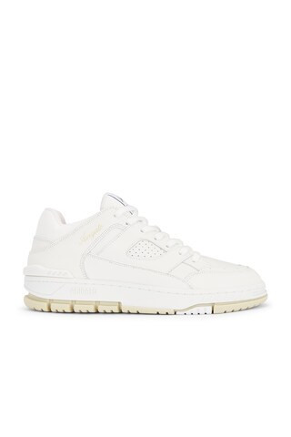 Axel Arigato Area Lo Sneaker in White & Beige - White. Size 44 (also in 45). | FWRD 