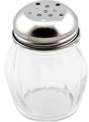 Great Credentials© Grated Cheese or Red Pepper Swirl Glass Shaker (Perforated Top) | Amazon (US)