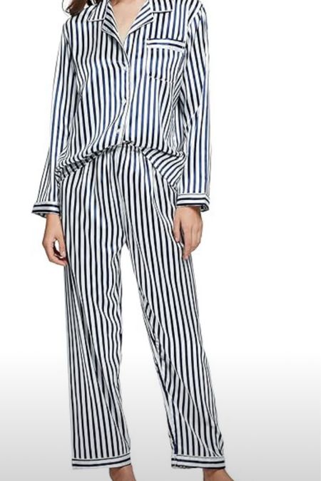 Cutest satin striped Christmas 
Pj’s on sale 30% off 
Under $28 

Order today to arrive Dec 7th

True to size and homes in several colors!
Great gift idea🎁🎄✨

#LTKfindsunder50 #LTKGiftGuide #LTKstyletip
