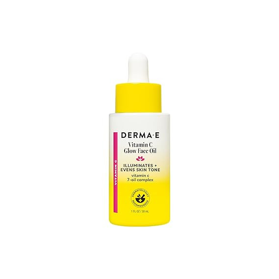Derma E Vitamin C Glow Face Oil, 1 Fl Oz, Nourishes, Brightens and Illuminates for Radiant Skin, ... | Amazon (US)