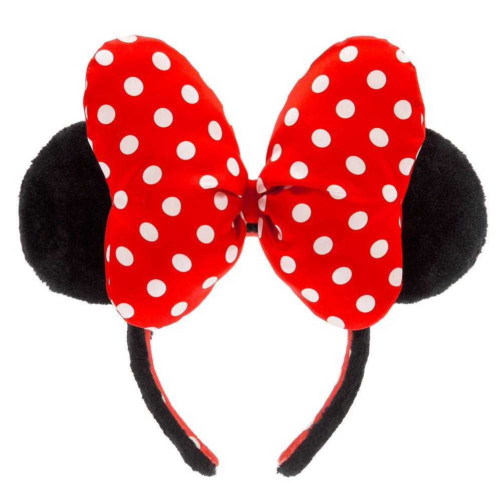 Minnie Mouse Plush Polka Dot Ear Headband for Adults | Disney Store