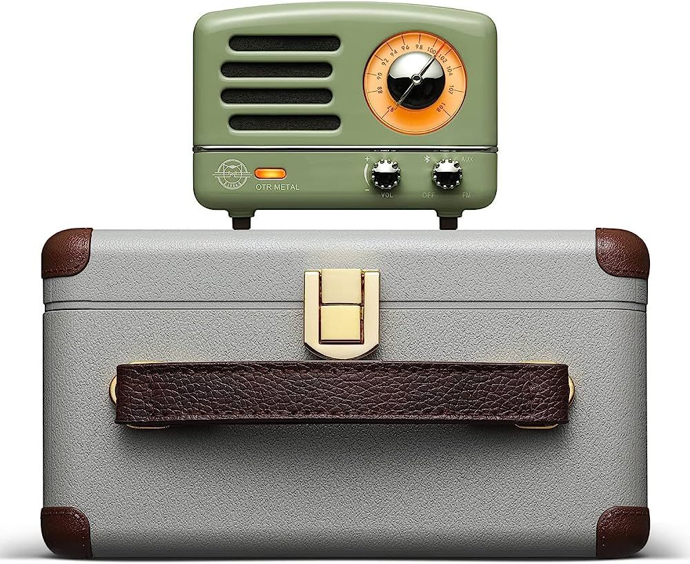 Muzen OTR Metal Portable Bluetooth Speaker with Retro knob Tuner FM Radio, Also with Suitcase Gif... | Amazon (US)