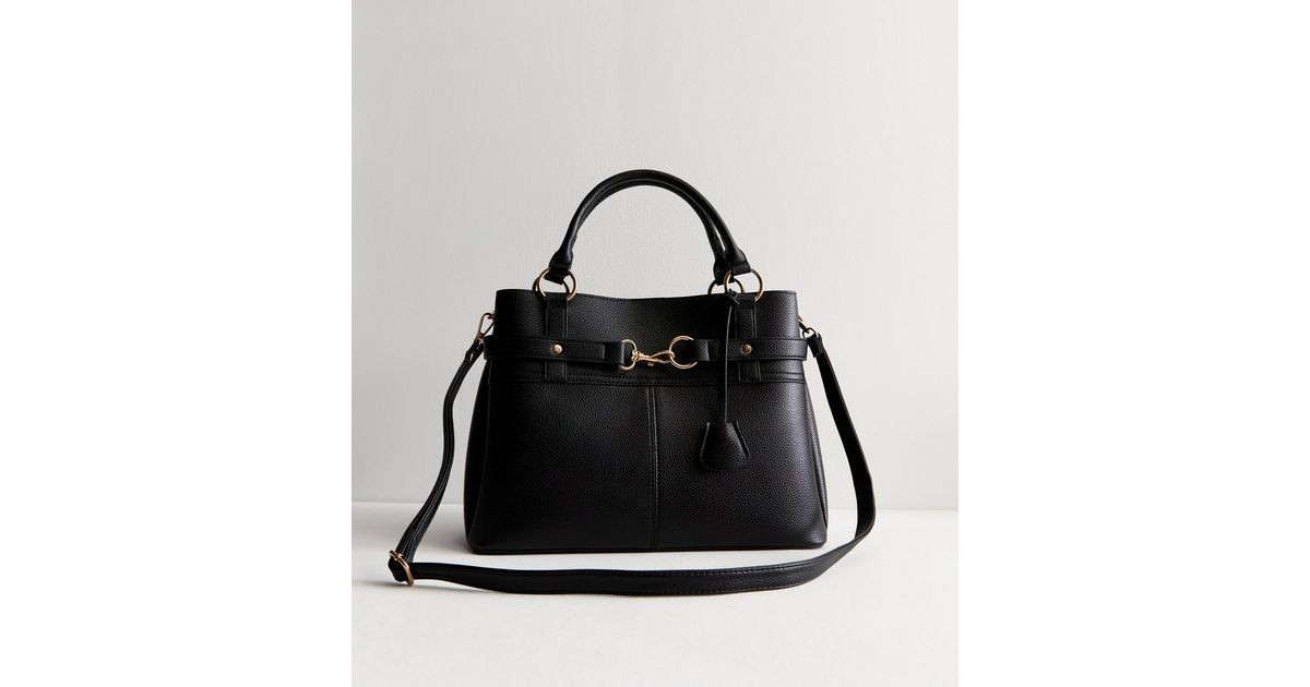 Black Triple-Compartment Cross-Body Bag | New Look | New Look (UK)
