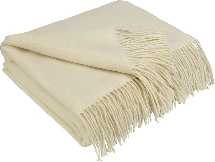 LYHome Cashmere Blanket with Merino - Luxury Wool Throw Soft Cozy and Warm, Decorative Throws Cou... | Amazon (US)