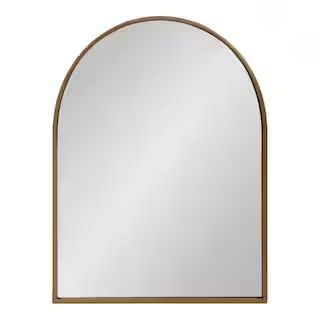 Kate and Laurel Valenti Arch Gold Wall Mirror-214478 - The Home Depot | The Home Depot