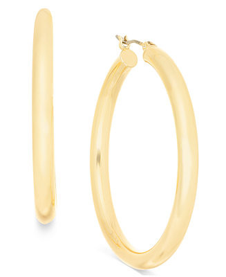 On 34th Hoop Earrings, Created for Macy's - Macy's | Macy's