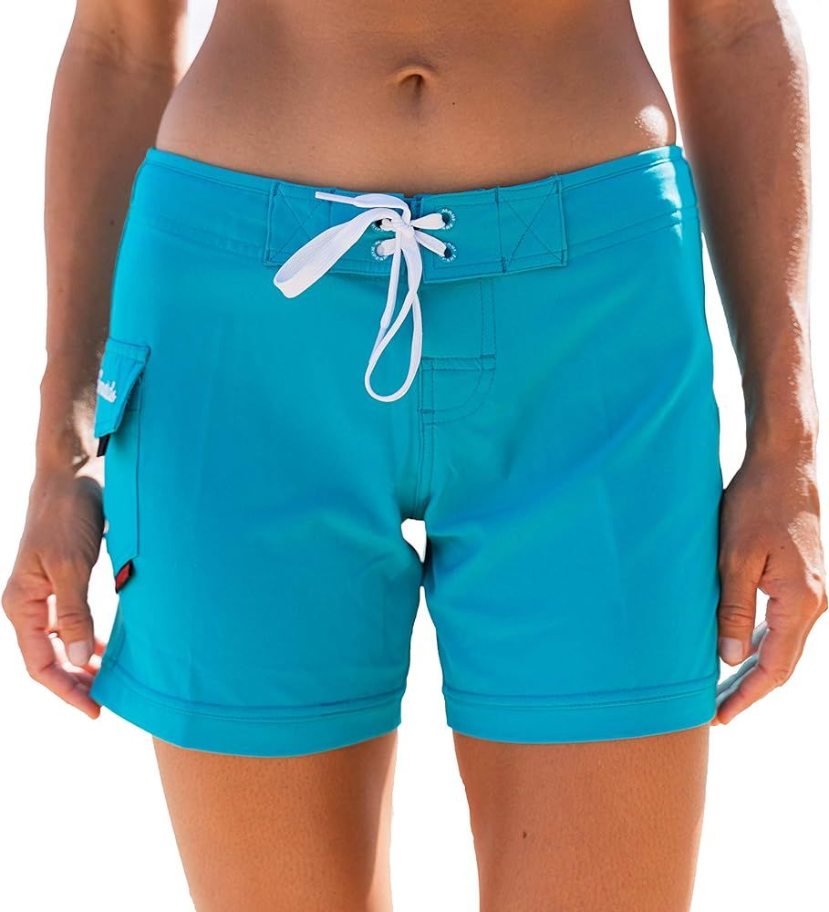 Maui Rippers Women’s 5" 4-Way Stretch Swim Shorts Boardshorts | Amazon (US)