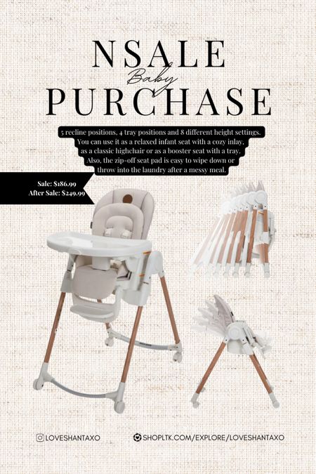 Took forever to pick a high chair for my 9 month old baby! #neutralbaby #highchair #maxicosiminla #babymusthaves #babysolids #babyeating #neutralhighchair #maxicosiproducts #babyproducts #nordstrombaby #nordstromsale #nsale2023

#LTKxNSale #LTKsalealert #LTKbaby