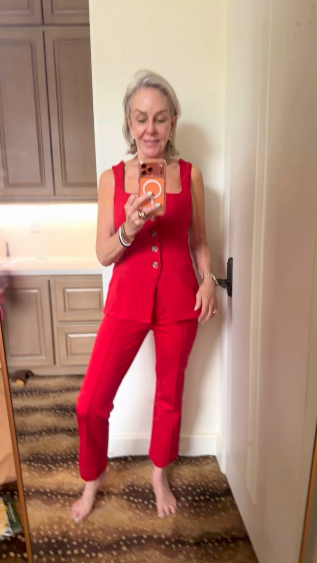 This only-at-Anthro collection is defined by crisp cuts, look-twice details, and playful polish. Here, there, and everywhere, Maeve makes your look.
Size up for vest Pants great fit and run tts.
I am 5’7” 130 lbs wearing a medium in vest and small in pants. Styling this soon. So flatteringg

#LTKOver40 #LTKootd #LTKgrwm