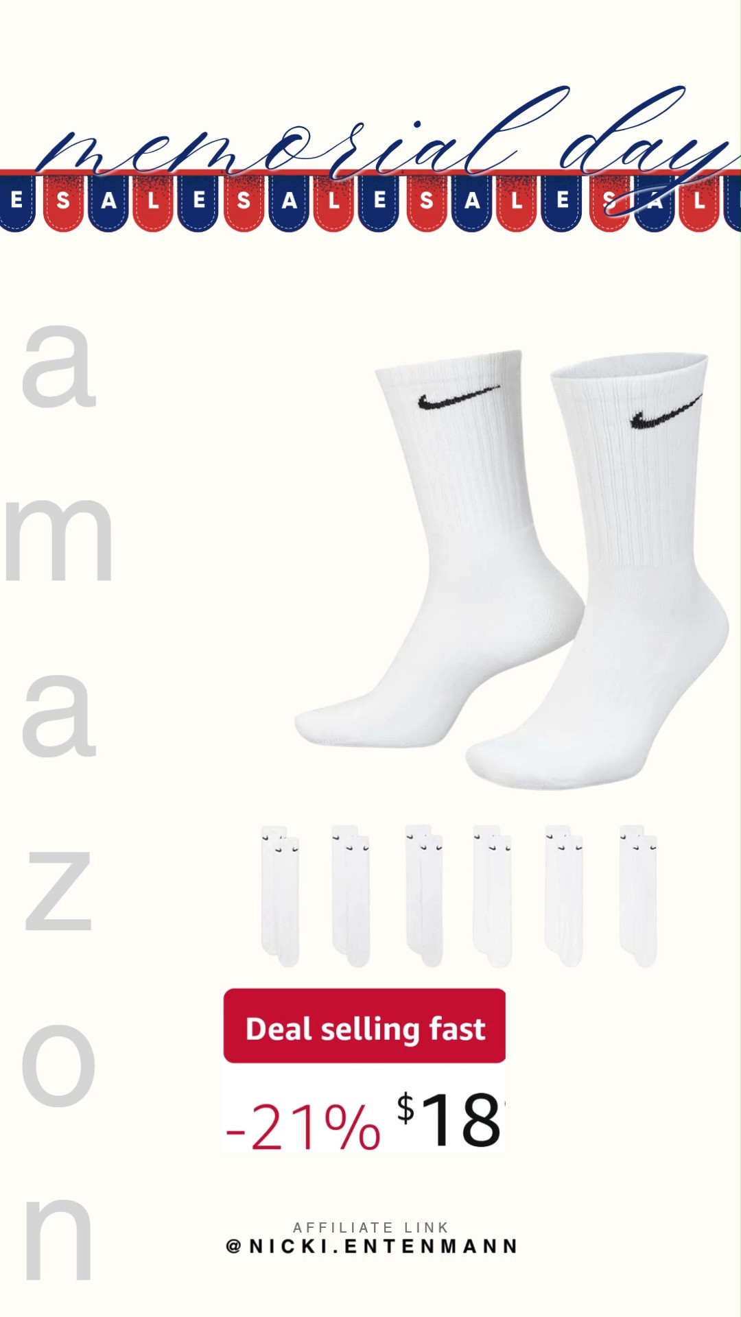 Nike Unisex Adult Everyday Cushioned Training Crew Socks bring comfort and support with a sporty vibe. Perfect for workouts or daily wear, they keep every step easy and stylish. 🧦✨🏋️  

#nikesocks #trainingsocks #crewstyle #sportswear #fitnessgear #activewear #comfortwear #unisexfashion #workoutessentials #trendystyle 

 #LTKootd #LTKActive #LTKSaleAlert