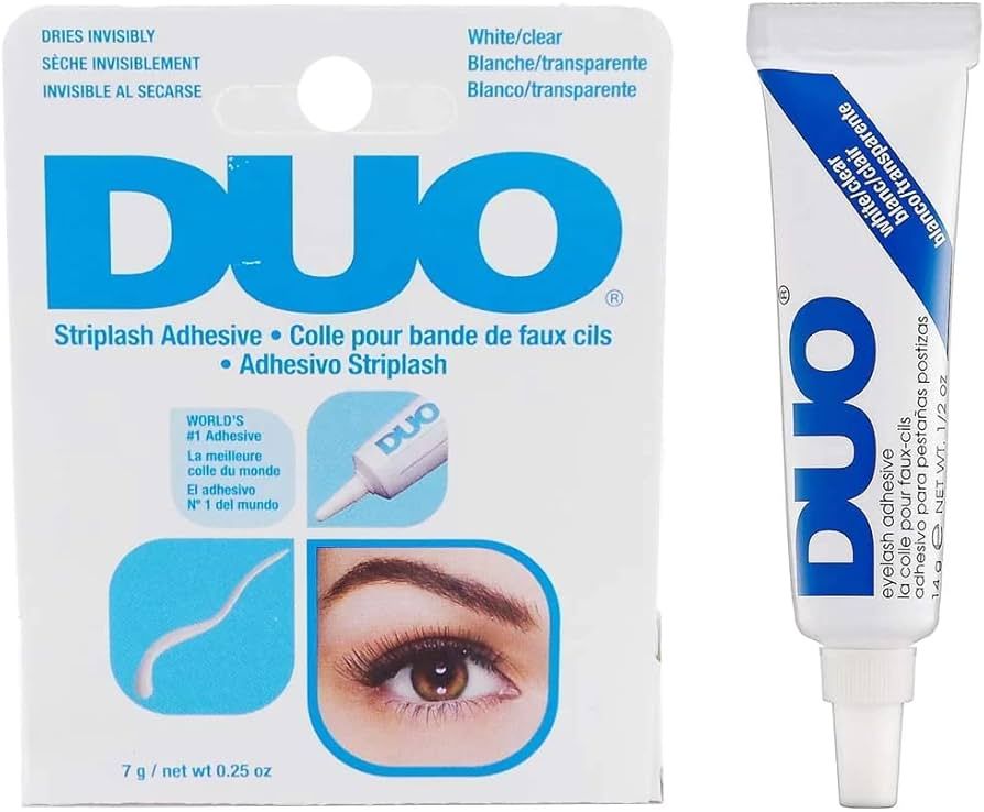 Duo Strip Lash Adhesive White/Clear, for Strip False Eyelash, 0.25 oz, 1-Pack | Amazon (US)