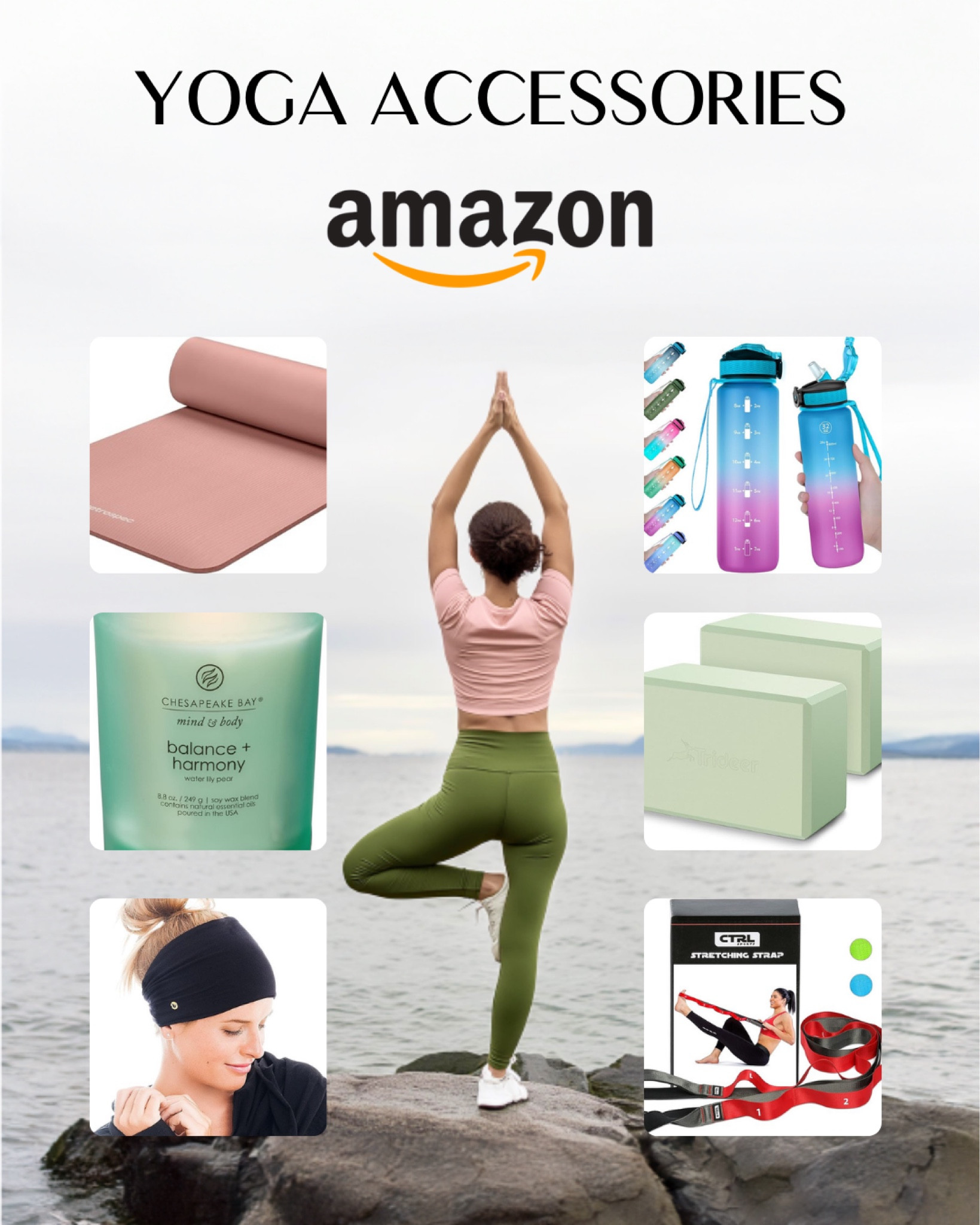 Elevate your Yoga Day practice with accessories that combine style and functionality. From yoga mats and durable water bottles to versatile yoga straps and yoga blocks, these essentials are designed to enhance your flow and keep you centered. Perfect your poses and stay hydrated with accessories that support your journey to wellness. Discover the ultimate blend of practicality and elegance.

#LTKStyleTip #LTKBeauty #LTKFitness