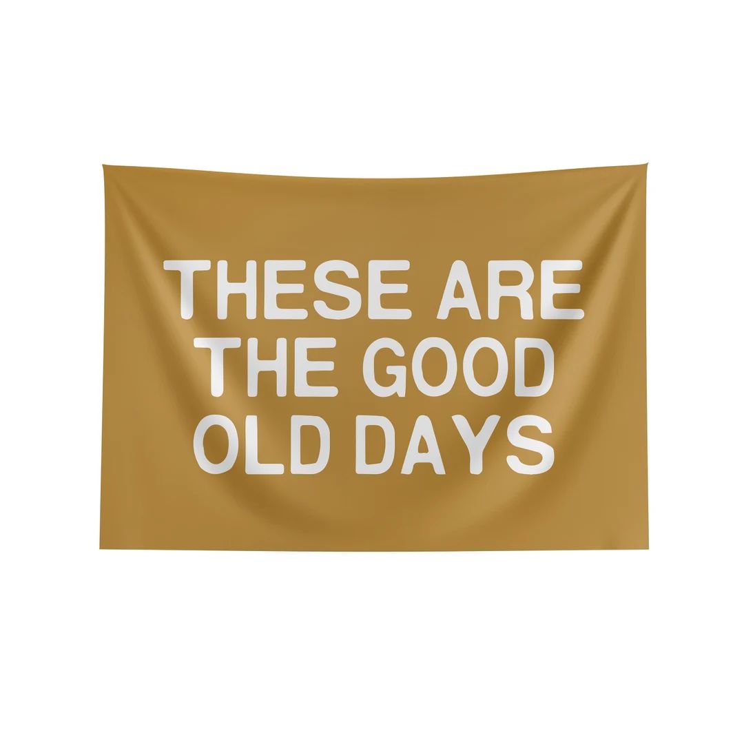 These Are the Good Old Days Wall Banner Kids Flag Banner - Etsy | Etsy (US)