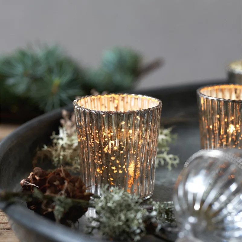 Mercury Candle Holders – Set of 4 | The White Company (UK)