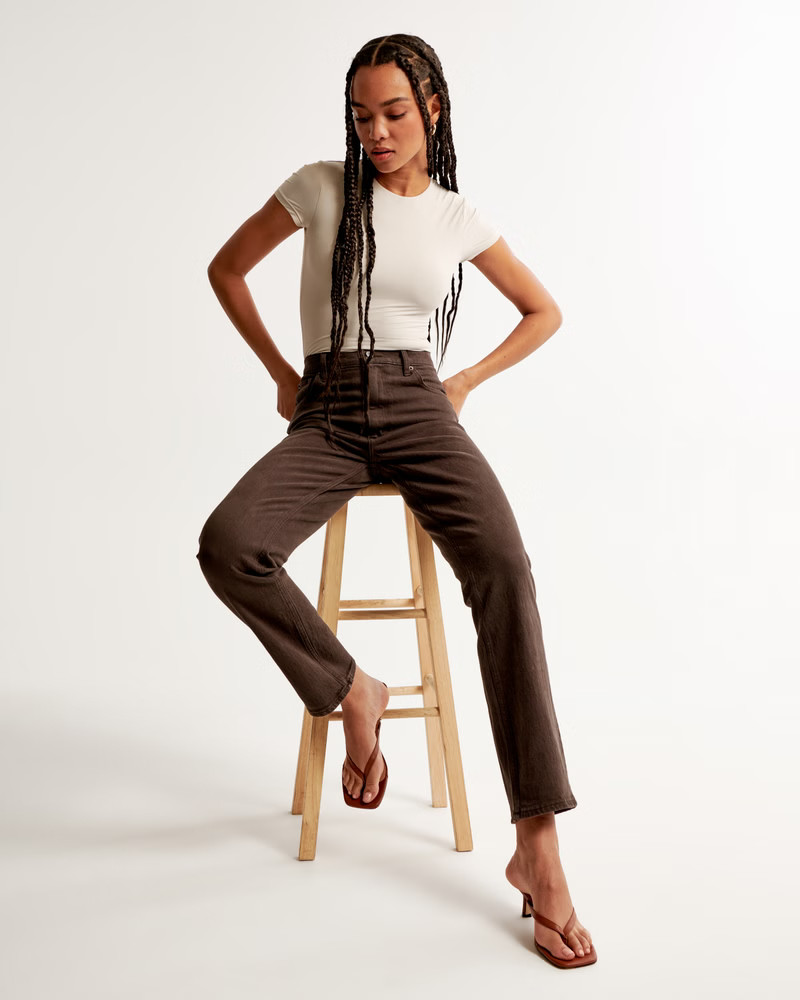 Ultra High Rise 90s Straight Jean | Abercrombie & Fitch (US)