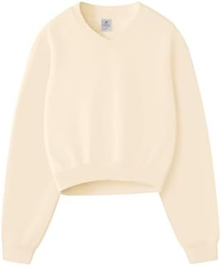 Hatant Sweatshirt for Women Acid Wash Athletic Hoodie Heritage Fleece V-neck Long Sleeve Hoodie F... | Amazon (US)