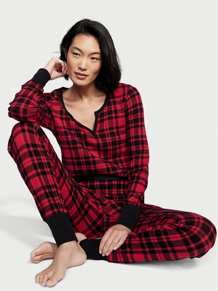 Thermal Long Pajama Set - Sleep & Lingerie - Victoria's Secret | Victoria's Secret (US / CA )