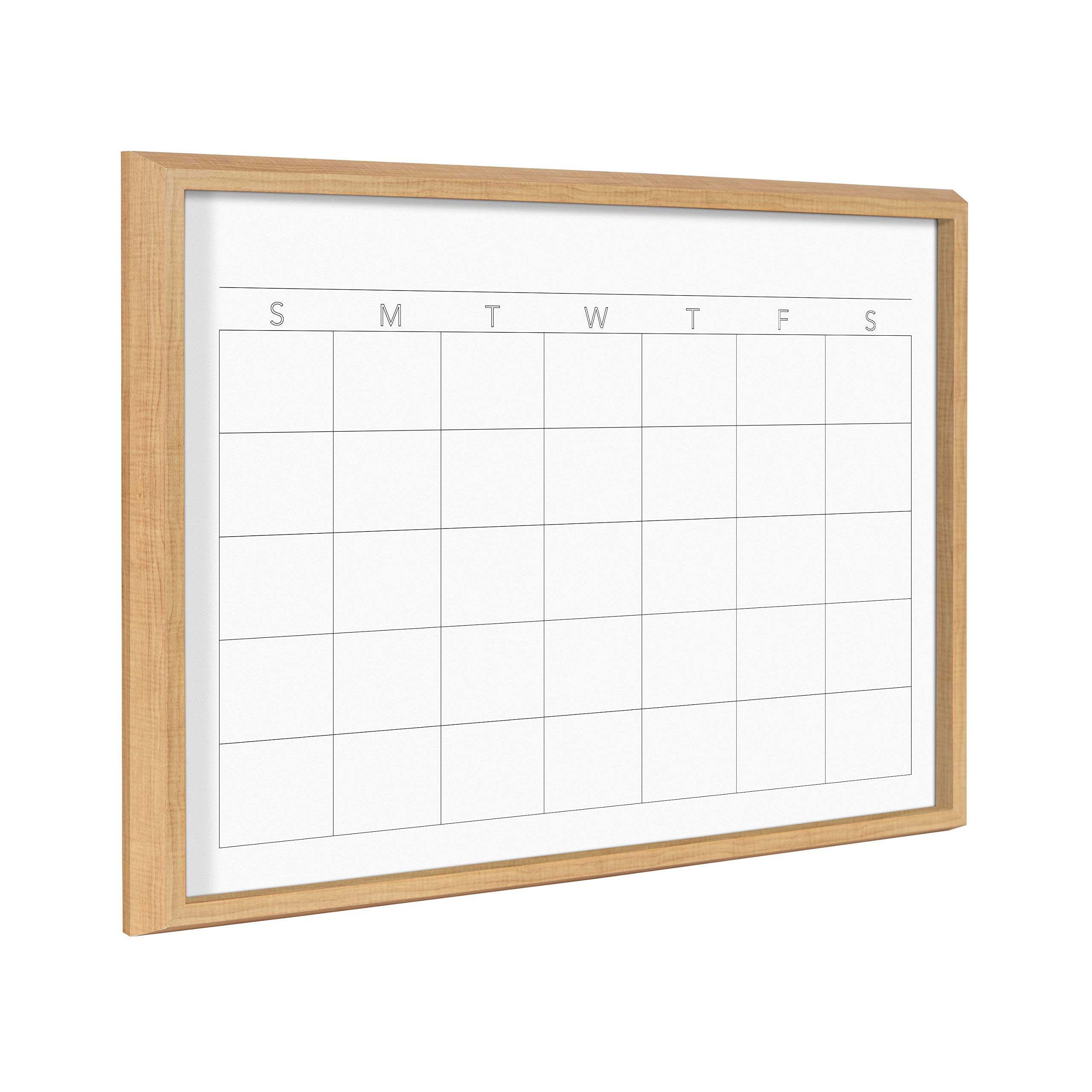 Kate and Laurel Blake Month Framed Printed Glass Dry Erase Board by The Creative Bunch Studio, 18... | Amazon (US)