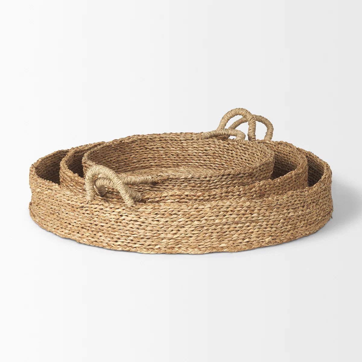 Bourbon Natural Fibers Tray - Set of 3 | Wayfair North America